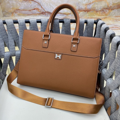 Replica Hermes AAA Man Handbags #1182726 $158.00 USD for Wholesale