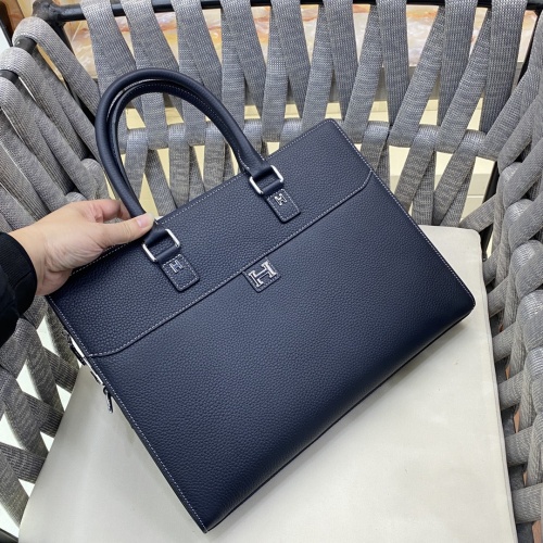 Replica Hermes AAA Man Handbags #1182728 $158.00 USD for Wholesale
