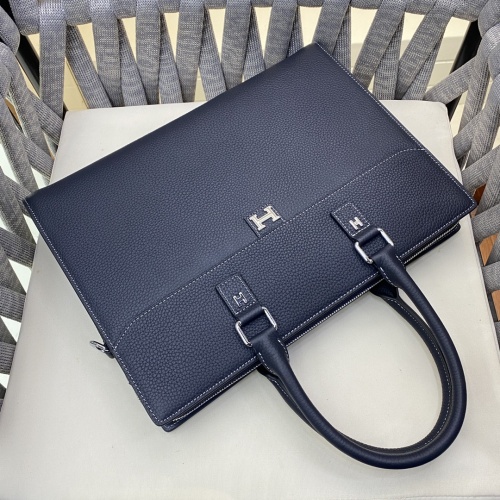 Replica Hermes AAA Man Handbags #1182728 $158.00 USD for Wholesale
