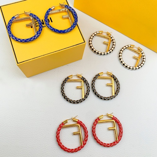 Replica Fendi Earrings For Women #1182748 $36.00 USD for Wholesale