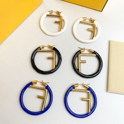 Replica Fendi Earrings For Women #1182753 $34.00 USD for Wholesale