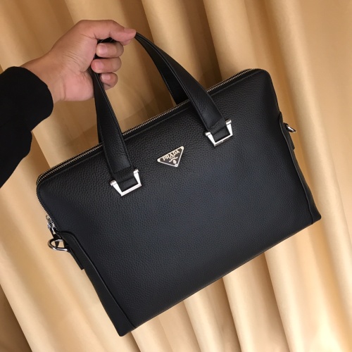 Replica Prada AAA Man Handbags #1182815 $118.00 USD for Wholesale