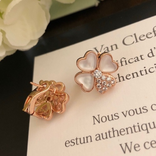 Replica Van Cleef & Arpels Earrings For Women #1182884 $34.00 USD for Wholesale