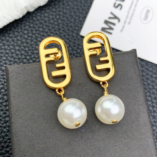 Replica Fendi Earrings For Women #1182895 $27.00 USD for Wholesale