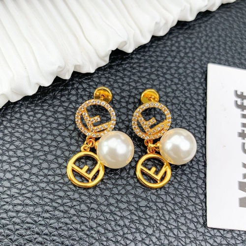 Fendi Earrings For Women #1182901 $36.00 USD, Wholesale Replica Fendi Earrings