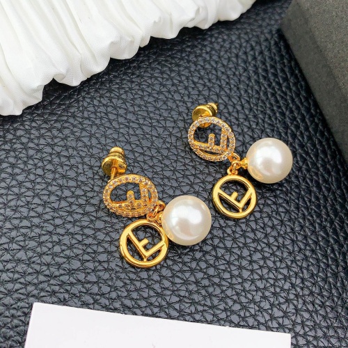 Replica Fendi Earrings For Women #1182901 $36.00 USD for Wholesale