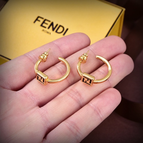 Replica Fendi Earrings For Women #1183036 $27.00 USD for Wholesale