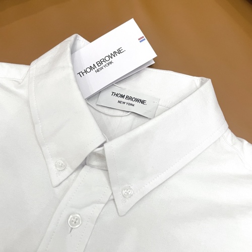 Replica Thom Browne TB Shirts Long Sleeved For Unisex #1183214 $45.00 USD for Wholesale