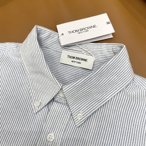 Replica Thom Browne TB Shirts Long Sleeved For Unisex #1183216 $48.00 USD for Wholesale