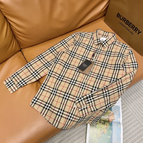 Replica Burberry Shirts Long Sleeved For Unisex #1183227 $56.00 USD for Wholesale