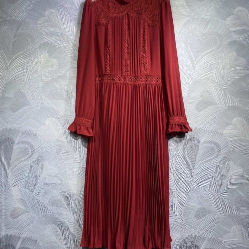 Valentino Dresses Long Sleeved For Women #1183252 $135.00 USD, Wholesale Replica Valentino Dresses