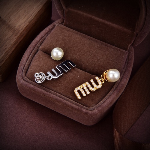 Replica MIU MIU Earrings For Women #1183257 $27.00 USD for Wholesale