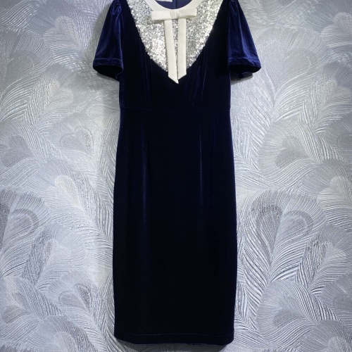 Valentino Dresses Short Sleeved For Women #1183258 $118.00 USD, Wholesale Replica Valentino Dresses