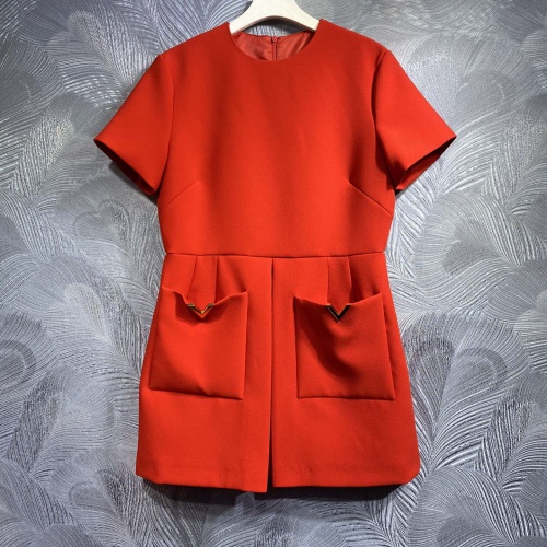 Valentino Dresses Short Sleeved For Women #1183269 $125.00 USD, Wholesale Replica Valentino Dresses