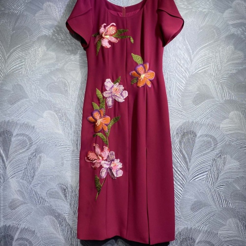 Valentino Dresses Short Sleeved For Women #1183284 $125.00 USD, Wholesale Replica Valentino Dresses