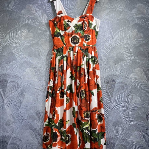 Dolce &amp; Gabbana Dresses Sleeveless For Women #1183328 $128.00 USD, Wholesale Replica Dolce &amp; Gabbana Dresses