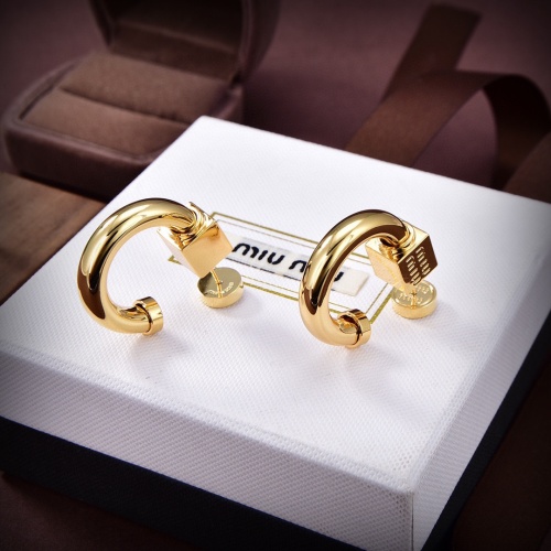 Replica MIU MIU Earrings For Women #1183586 $38.00 USD for Wholesale