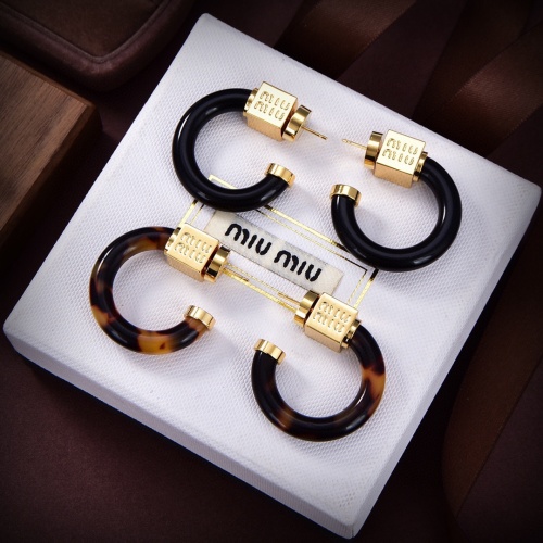 Replica MIU MIU Earrings For Women #1183595 $38.00 USD for Wholesale
