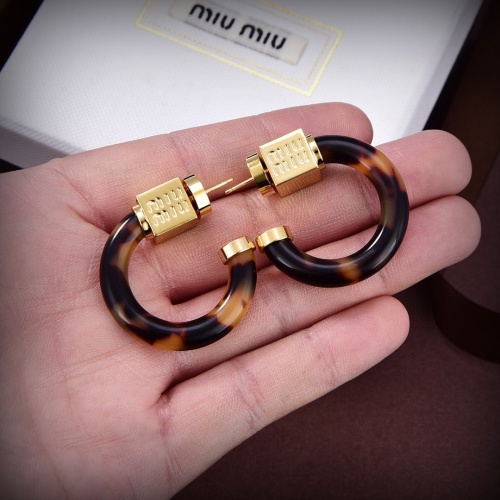 Replica MIU MIU Earrings For Women #1183595 $38.00 USD for Wholesale