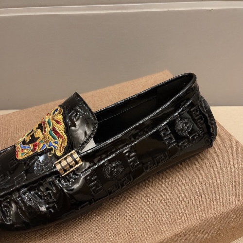 Replica Versace Leather Shoes For Men #1183672 $68.00 USD for Wholesale