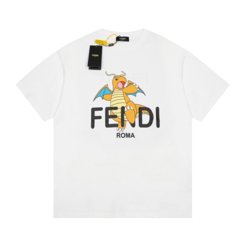 Fendi T-Shirts Short Sleeved For Unisex #1183983 $40.00 USD, Wholesale Replica Fendi T-Shirts