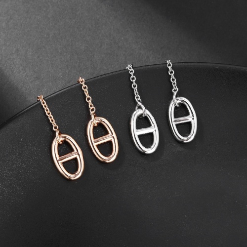 Replica Hermes Earrings For Women #1184041 $27.00 USD for Wholesale