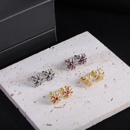 Replica Chrome Hearts Earrings For Women #1184078 $32.00 USD for Wholesale