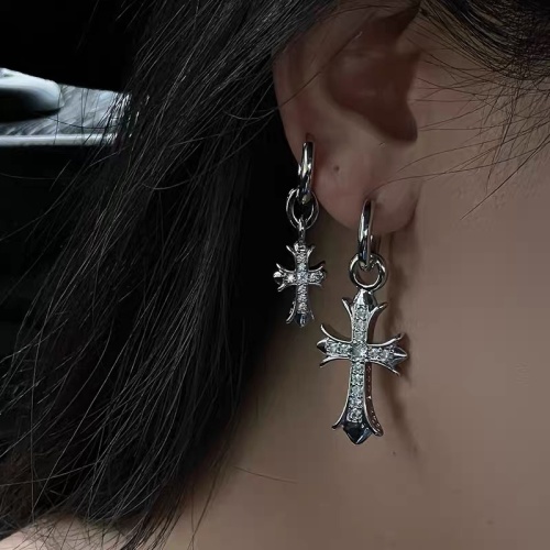 Replica Chrome Hearts Earrings For Women #1184084 $32.00 USD for Wholesale