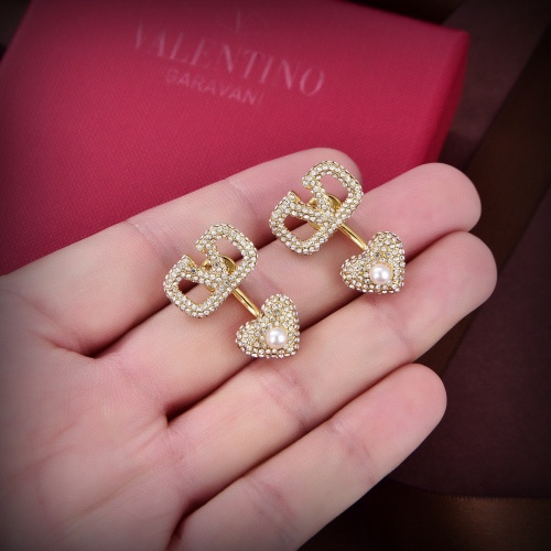 Replica Valentino Earrings For Women #1184137 $34.00 USD for Wholesale