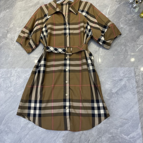 Replica Burberry Dresses Long Sleeved For Women #1184152 $96.00 USD for Wholesale