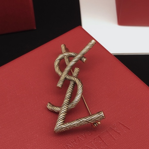 Replica Yves Saint Laurent Brooches For Women #1184158 $27.00 USD for Wholesale
