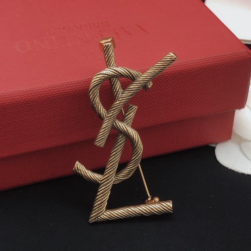 Replica Yves Saint Laurent Brooches For Women #1184158 $27.00 USD for Wholesale
