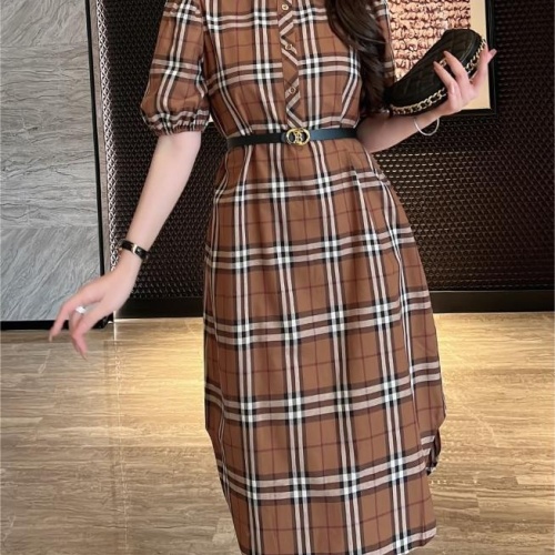 Replica Burberry Dresses Middle Sleeved For Women #1184160 $92.00 USD for Wholesale