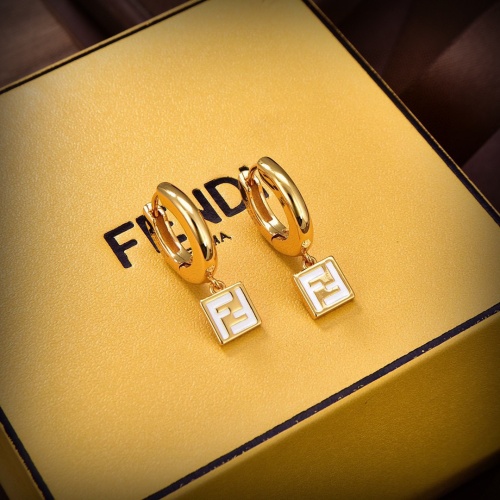 Replica Fendi Earrings For Women #1184186 $27.00 USD for Wholesale