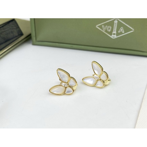 Van Cleef &amp; Arpels Earrings For Women #1184198 $34.00 USD, Wholesale Replica Van Cleef &amp; Arpels Earrings