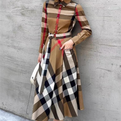 Burberry Dresses Long Sleeved For Women #1184210 $102.00 USD, Wholesale Replica Burberry Dresses