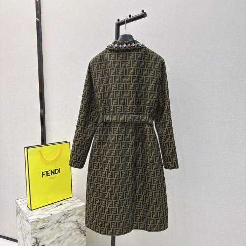 Replica Fendi Dresses Long Sleeved For Women #1184245 $170.00 USD for Wholesale