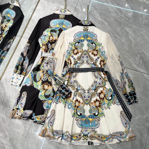 Replica Hermes Dresses Long Sleeved For Women #1184253 $108.00 USD for Wholesale