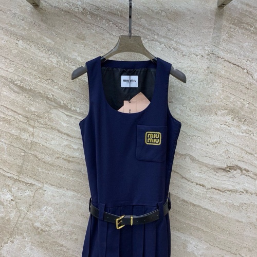 MIU MIU Dresses Sleeveless For Women #1184258 $115.00 USD, Wholesale Replica MIU MIU Dresses