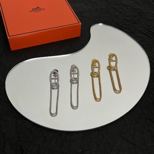 Replica Hermes Earrings For Women #1184333 $40.00 USD for Wholesale