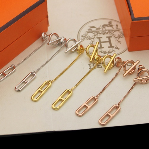 Replica Hermes Earrings For Women #1184436 $25.00 USD for Wholesale