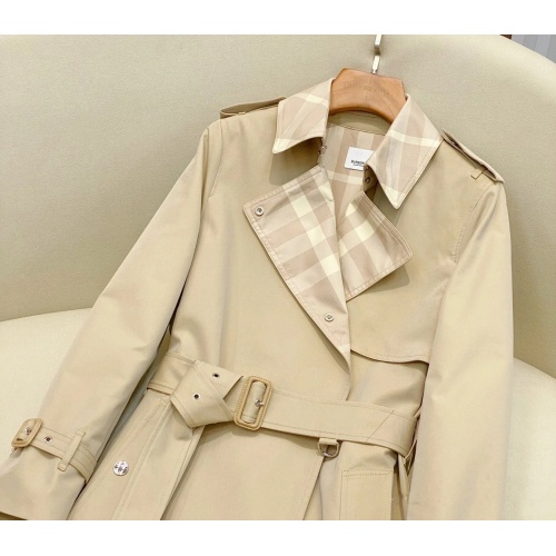 Replica Burberry Trench Coat Long Sleeved For Women #1184481 $160.00 USD for Wholesale