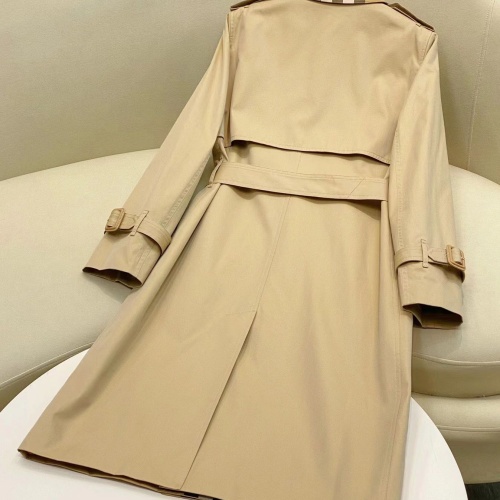 Replica Burberry Trench Coat Long Sleeved For Women #1184482 $160.00 USD for Wholesale