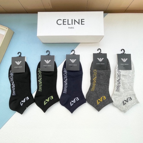 Replica Armani Socks For Men #1184494 $25.00 USD for Wholesale