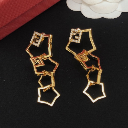 Replica Fendi Earrings For Women #1184773 $34.00 USD for Wholesale