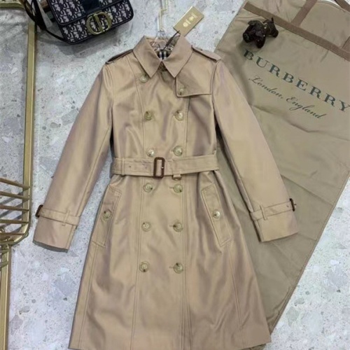 Burberry Trench Coat Long Sleeved For Women #1184868 $160.00 USD, Wholesale Replica Burberry Trench Coat