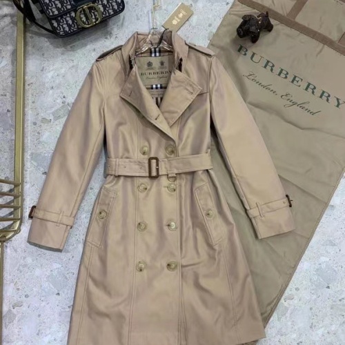 Replica Burberry Trench Coat Long Sleeved For Women #1184868 $160.00 USD for Wholesale