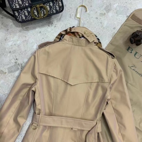 Replica Burberry Trench Coat Long Sleeved For Women #1184868 $160.00 USD for Wholesale