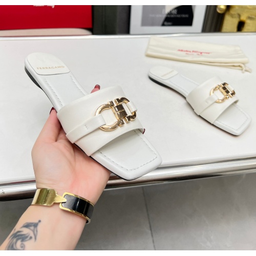 Replica Salvatore Ferragamo Slippers For Women #1184975 $82.00 USD for Wholesale