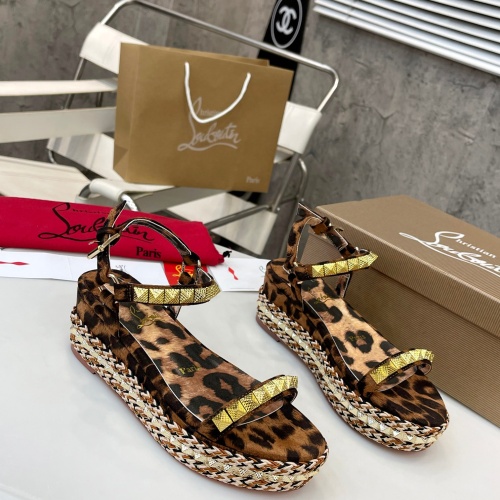 Replica Christian Louboutin Sandal For Women #1185076 $98.00 USD for Wholesale
